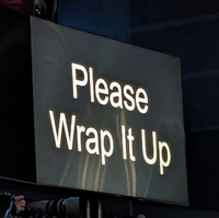 please wrap it up